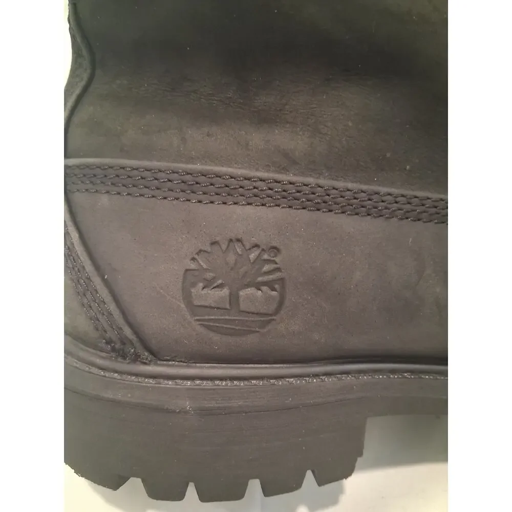Timberland Black Waterproof Roll-Top Fleece Lined Boots 6